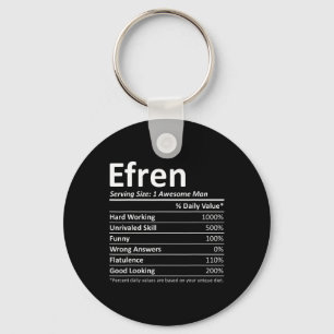 Efren Nutrition Funny Birthday Personalisiert Name Schlüsselanhänger