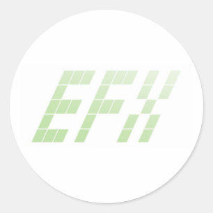EFX-Aufkleber Runder Aufkleber