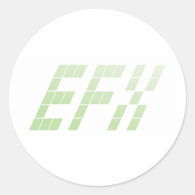 EFX-Aufkleber Runder Aufkleber (Vorderseite)