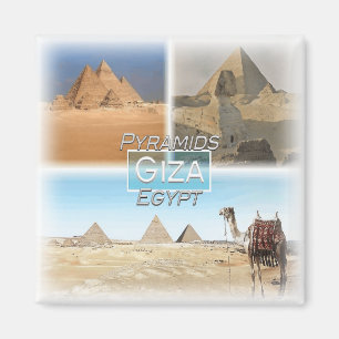 EG0063 Afrika, Ägypten, Kairo, Giza-Pyramide, Kühl Magnet