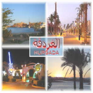 EG Ägypten - Hurghada by Night - Rotes Meer - El G Aufkleber