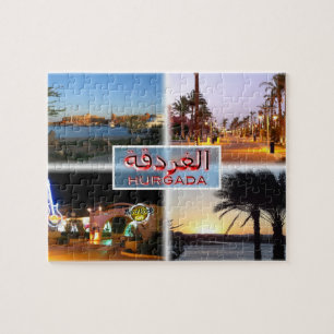 EG Egypt - Hurghada by Night - Red Sea - El Gun Puzzle