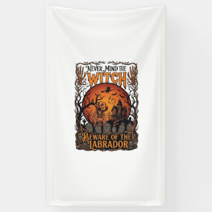 Egal Hexe Vorsicht Labrador Halloween Verhext Banner