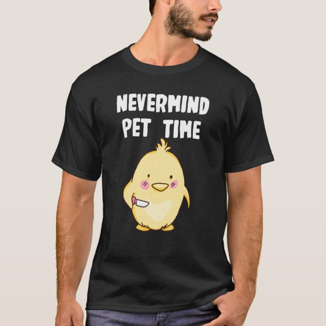 Egal  Hühnchen-Zeit T-Shirt (Vorderseite)