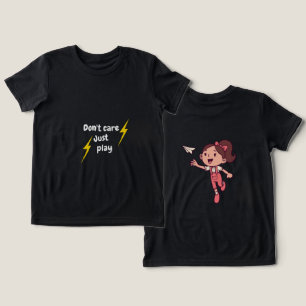 Egal, spiel einfach – Süßes Mädchen-T-Shirt Tri-Blend Shirt