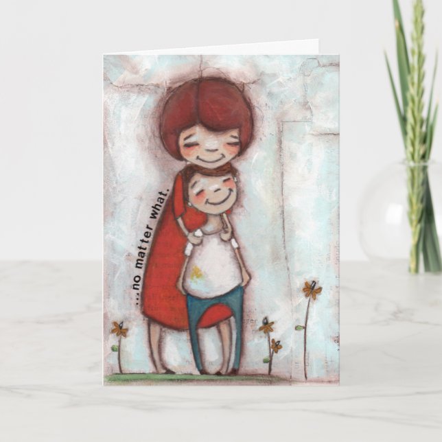 Egal was - Grußkarte Karte (Vorderseite)