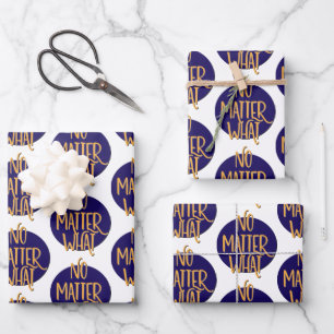 Egal was Recovery-Motto Geschenkpapier Set