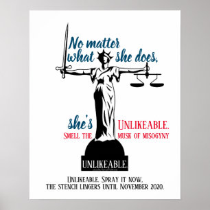 Egal, was sie tut, sie ist politisch unsympathisch poster