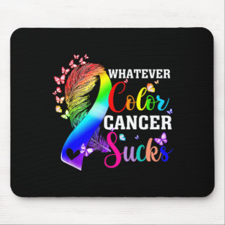Egal welche Farbe Krebs saugt Bewusstseinsfarbe Mousepad