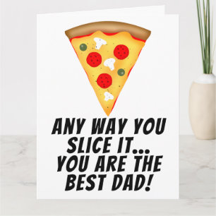 Egal, wie du es schneidest, du bist der beste Papa Karte