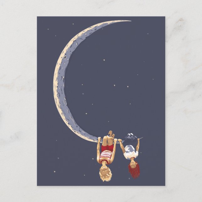 Egal wo wir sind postkarte (Vorderseite)