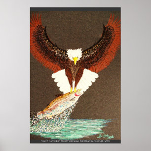 Egale, die Forellen fangen Poster