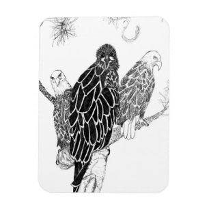 EGELFAMILIE M15, E15 + HARRIET A FAMILIE AFFAIR MAGNET