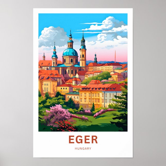 Eger Hungary Travel Print Poster (Vorne)