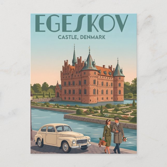 Egeskov-Schloss-Postkarte Postkarte (Vorderseite)