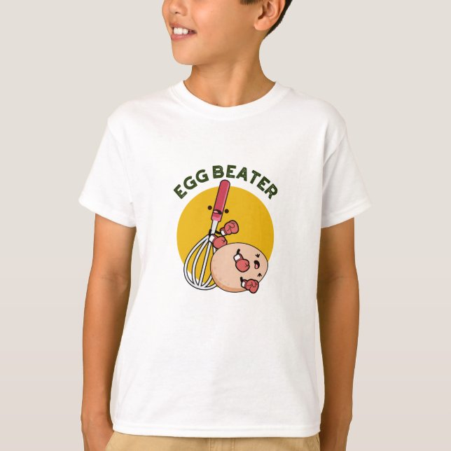 Egg Beater Funny Boxing Puff T-Shirt (Vorderseite)