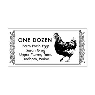 Egg Carton Briefmarke Vintag Hen auf britischem Ta Permastempel