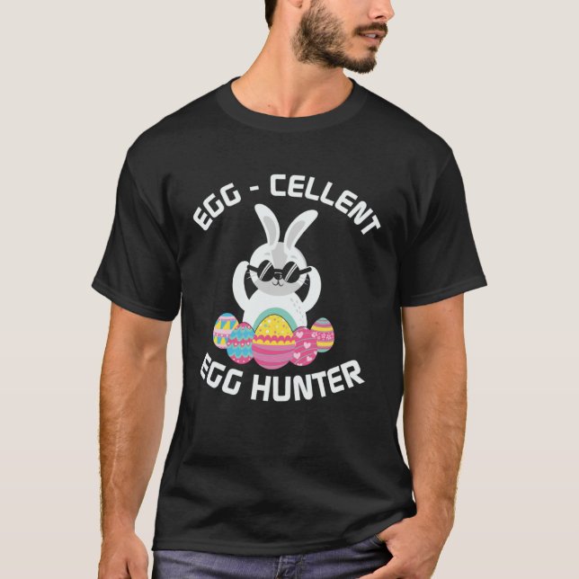 Egg cellent Egg Hunter Easter  Boys Girls Bunny T-Shirt (Vorderseite)