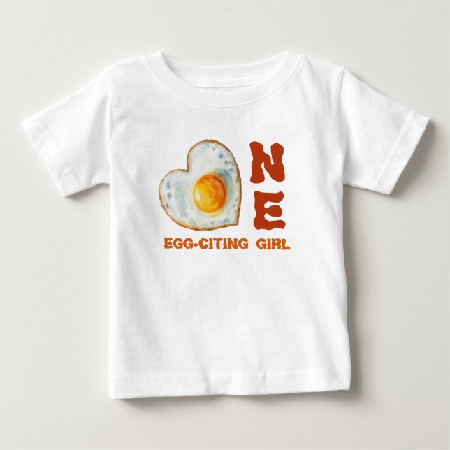 Egg-Citing Baby BBQ First Birthday Baby T-shirt (Vorderseite)