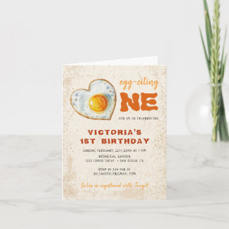 EGG-CITING BBQ BABY BIRTHDAY EINLADUNG