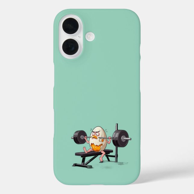 EGG CRACKED GYM FREAK Case-Mate iPhone HÜLLE (Rückseite)