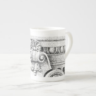 EGG & DART CHINA TASSE