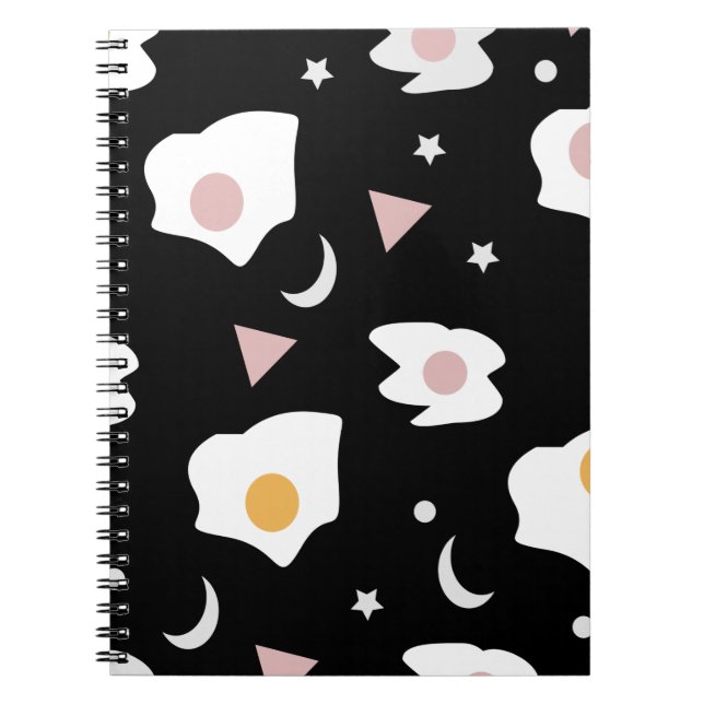 Egg Dinner Moon Confetti Muster Notizblock (Vorderseite)