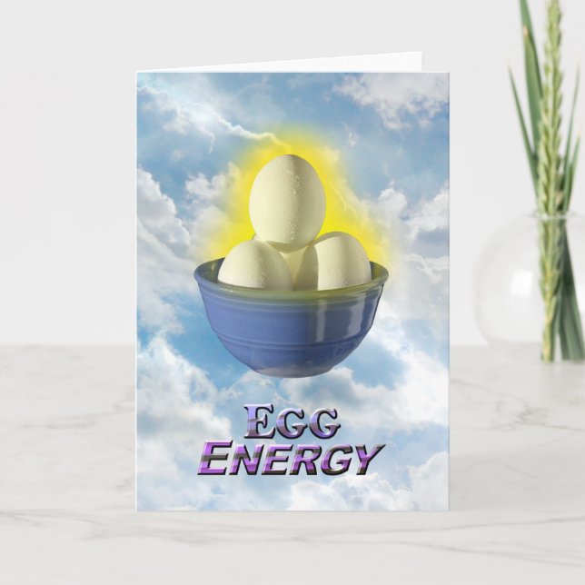 Egg Energy - Vert Greeting Card Karte (Vorderseite)