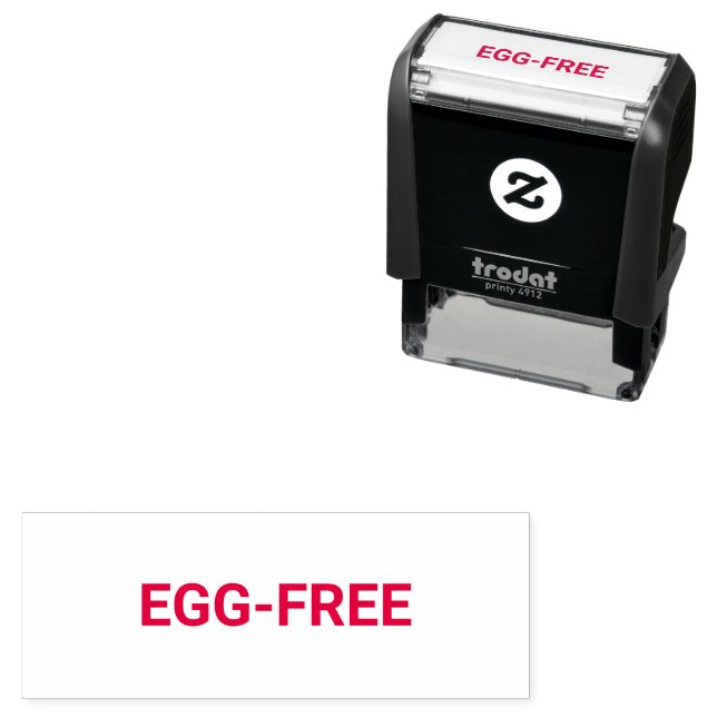 Egg-free Allergy Friendly Permastempel (Beispiel)