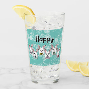 Egg Gestaltete Osterkaninchen Glas