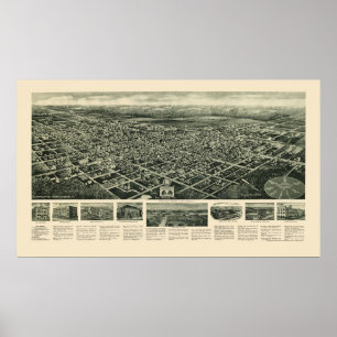 Egg Harbour City, NJ Panorama Karte - 1924 Poster