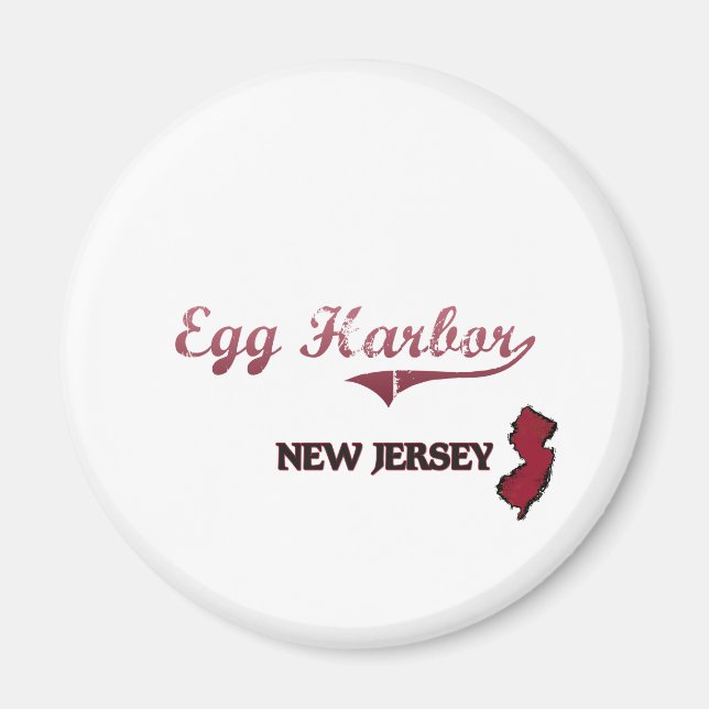 Egg Harbour New Jersey City Classic Magnet (Vorne)