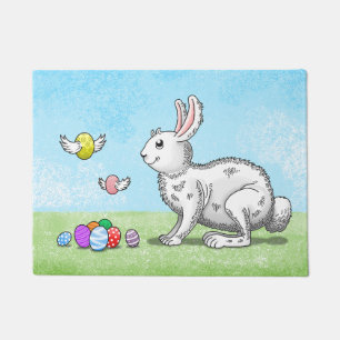 Egg Hunt Bunny Fußmatte