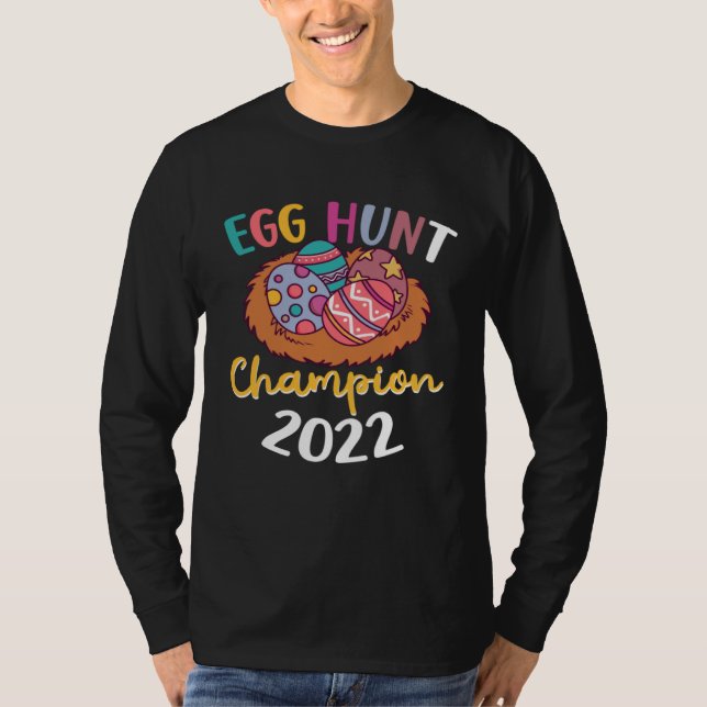 Egg Hunt Champion 2022 Festival Easter Bird s Nest T-Shirt (Vorderseite)