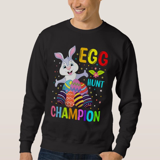 Egg Hunt Champion Bunny Oaster Day Sweatshirt (Vorderseite)