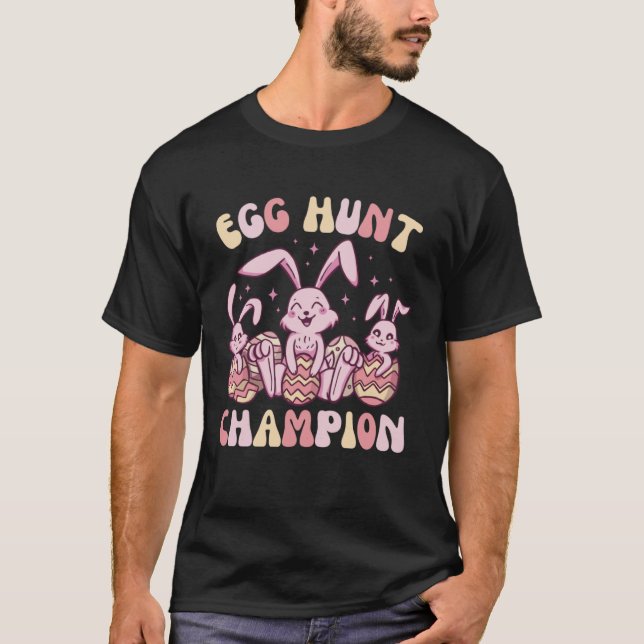 Egg Hunt Champion  Cute Easter Egg for Boys Girls T-Shirt (Vorderseite)