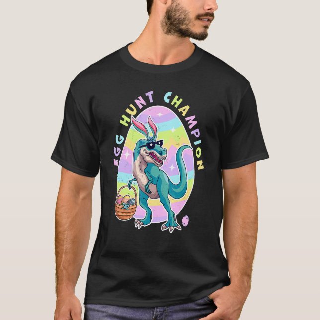 Egg Hunt Champion Oaster Dinosaur Egg Hunt Dinosau T-Shirt (Vorderseite)