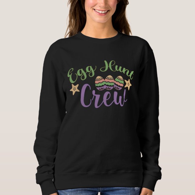 Egg Hunt Crew  Cute Easter Egg for Boys Girls  5 Sweatshirt (Vorderseite)