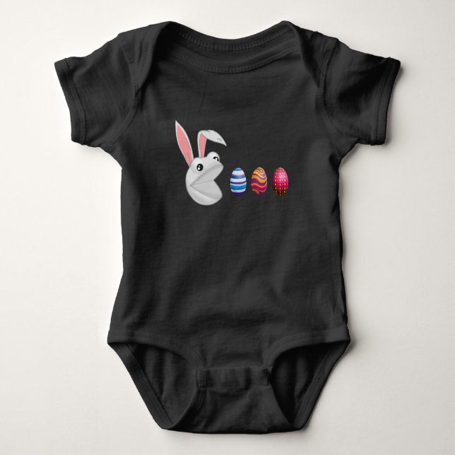 Egg Hunt Ostersonne Baby Strampler (Vorderseite)