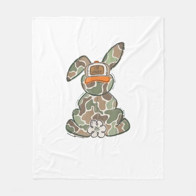 Egg Hunter Camo Easter Toddler Easter Day Camo Eas Fleecedecke (Vorderseite)