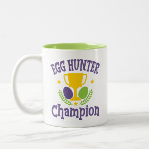Egg Hunter Champion Moderner Osterurlaub Zweifarbige Tasse