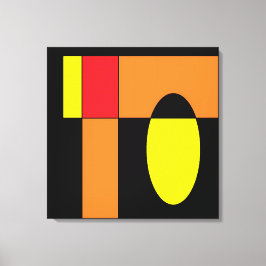 Egg Invader II - Ken Gage Abstrakt Art Leinwanddruck