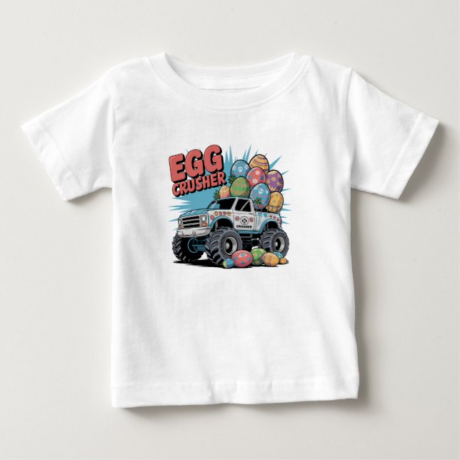 Egg Kreuzfahrer Lkw Ostervergnügen Baby T-shirt (Vorderseite)