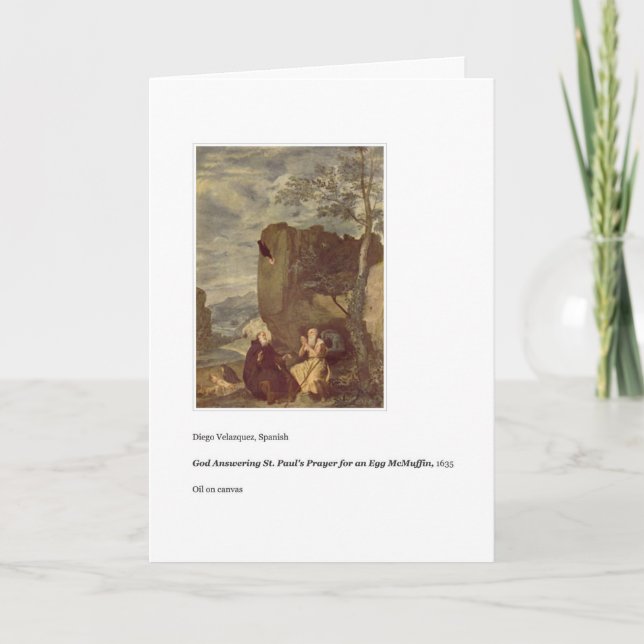 EGG MCMUFFIN BIRTHDAY CARD KARTE (Vorderseite)