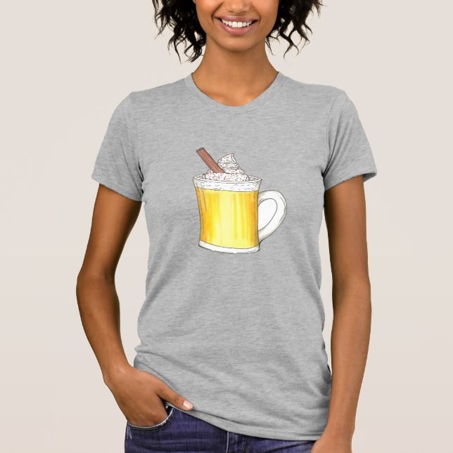 Egg Nog Eggnog Drink Weihnachts-Cocktail T-Shirt (Vorderseite)