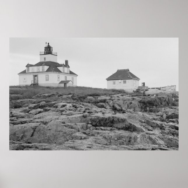 Egg Rock Leuchtturm Poster (Vorne)