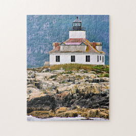 Egg Rock Lighthouse Bar Hafen Maine Jigsaw Puzzle