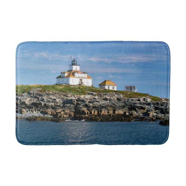 Egg Rock Lighthouse, Bar Harbour Maine Bath Mat Badematte (Vorderseite)