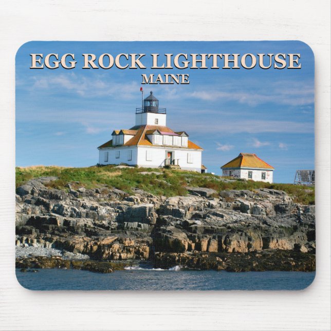 Egg Rock Lighthouse, Bar Harbour Maine Mousepad (Vorne)