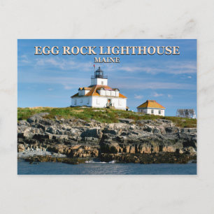 Egg Rock Lighthouse, Bar Harbour Maine Postcard Postkarte